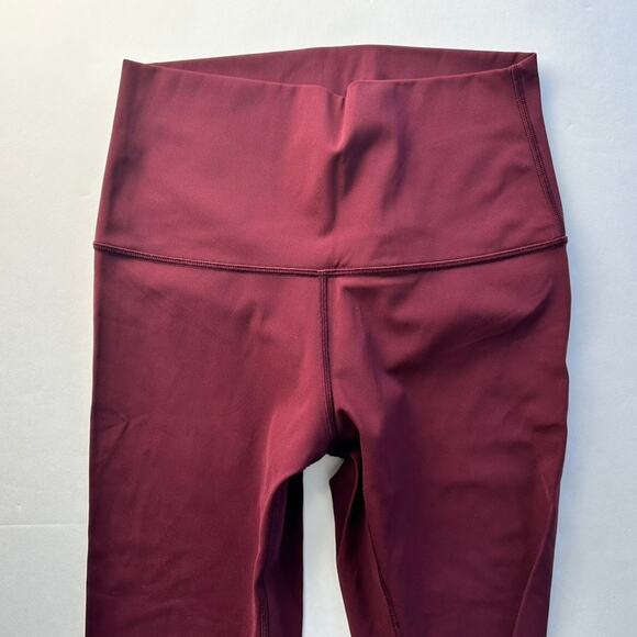 Lululemon Wunder Under Super High-Rise Tight Size 8 28" Cassis Red Luxtreme Yoga - Picture 4 of 7